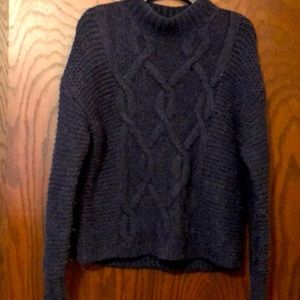 Gap Wool Blend Women’s Mock Turtleneck Sweater - Navy Blue - Size Medium